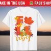Colorful Autumn Leaves Hello Fall Cute Fall Vibes T-Shirt