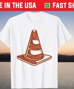 Cool Vintage traffic Cone Halloween Couple Orange Lazy Style Gift Shirt