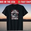 Craziest Bikers Are Born October Birthday Motorcycle Unisex Shirt