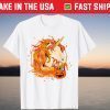 Cute Candy Corn Unicorn Lover Happy Halloween Tee Shirt