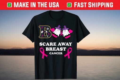 Cute Halloween Scare Away Breast Cancer T-Shirt