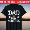Dad of Little Monsters Halloween Daddy Tee Shirt