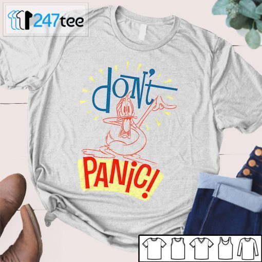 Duck Donald Don’t Panic Cat Badell Gift Shirt