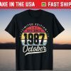 Epic Since October 1987 34 Years Old 34th Birthday Tee Shirt
