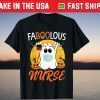 Fa Boo Lous Nurse Ghost Pumpkin Halloween Vibes T-Shirt