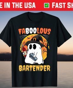 Faboolous Bartender Halloween Costume Boo Boo Crew Gift Shirt