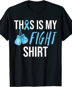 Fight Prostate Cancer Awareness Light Blue Ribbon Survivor Us 2021 T-Shirt