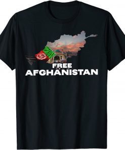 Free Afghanistan Flag Afghan Gift Shirt