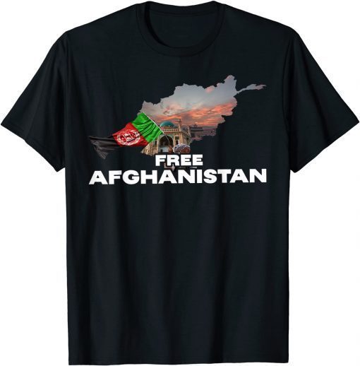 Free Afghanistan Flag Afghan Gift Shirt