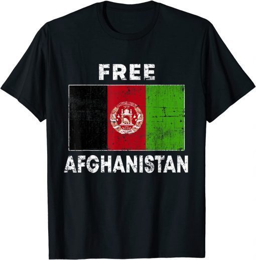 Free Afghanistan Flag Afghan Vintage Afghanistan Us 2021 Shirt