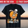 Funny Halloween Shirt For Boys Kids Dabbing Skeleton Pumpkin Gift Shirt