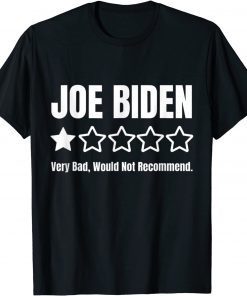 Funny Republicans Voter Anti Joe Biden One Star Rating Unisex Shirt