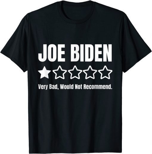 Funny Republicans Voter Anti Joe Biden One Star Rating Unisex Shirt