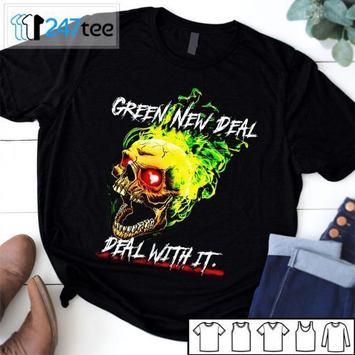 Green New Deal Deal With It Gift shirt