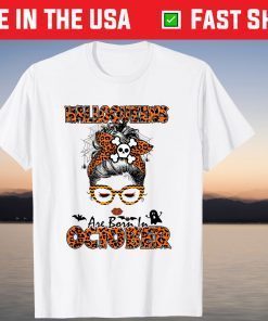 Halloqueen Are Born In October Birthday Tee Shirt