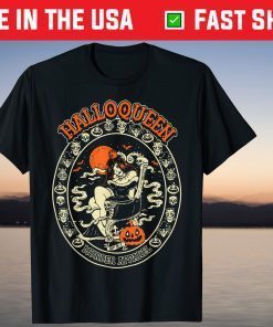 Halloqueen Pumpkin Halloween October Tee ShirtHalloqueen Pumpkin Halloween October Tee Shirt