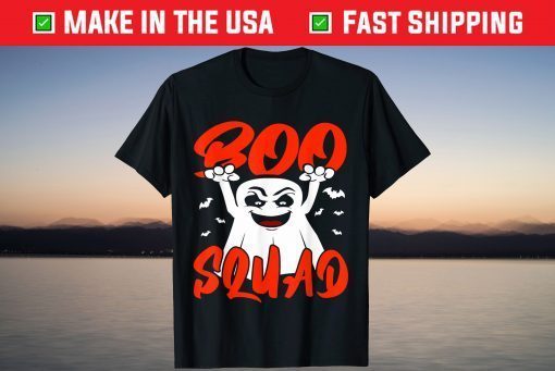 Halloween Boo Squad Ghost Tee Shirt