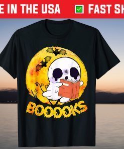 Halloween Booooks Boo Ghost T-Shirt