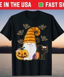 Halloween Costume Gnome Cat Spooky Season Shirt