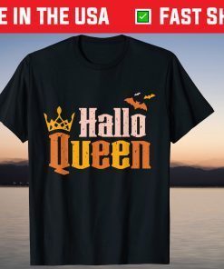 Halloween Cute Halloqueen Trick or Treat Crown Queen T-Shirt