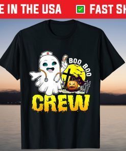 Halloween Ghost RN Nurse Boo Boo Crew T-Shirt