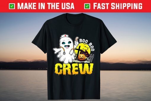 Halloween Ghost RN Nurse Boo Boo Crew T-Shirt