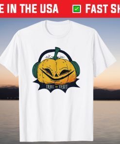 Halloween Trick Or Treat Pumpkin Tee Shirt