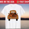 Happy Fall Leopard Truck Pumpkin Autumn Tee Shirt