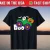 Happy Halloween Night Boo Truck Pumpkin Bats T-Shirt