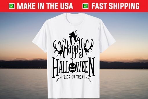 Happy Halloween Trick Or Treat Party Lazy Halloween Costume Gift Shirt