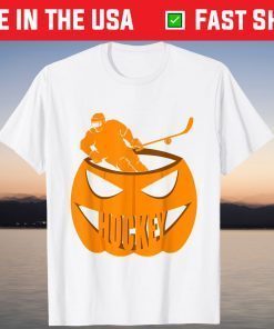 Happy Hockey Halloween Pumpkin Costume Who Love Sport Gift Shirt