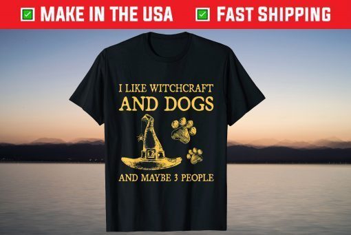 I Like Witchcraft And Dogs And Maybe 3 People Unisex Shirt