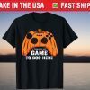 I Paused My Game To Boo Here Pumpkin Gamer Halloween Tee Shirt