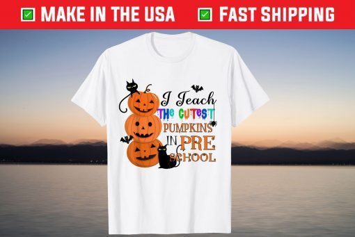 I Teach The Cutest Pumpkins In Pre-school Teacher Halloween Gift Shirt