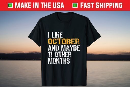 I like October And Maybe 11 Other Months Tee Shirt