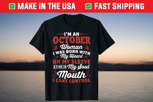 I'm An October Queen Born In October 2021 Shirt