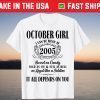 Im October Girl 2005 Birthday Born In October 2005 Tee Shirt