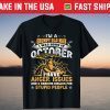 I'm a Grumpy Old Man Born In October Birthday Vintage Cool Gift Shirt