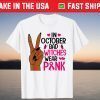 In October Bad Witches Wear Pink Halloween Breast Cancer T-Shirt