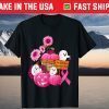 In October We Wear Pink Pumpkin and Flower Us 2021 Shirt
