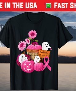 In October We Wear Pink Pumpkin and Flower Us 2021 Shirt