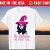 In October We Wear Pink Sugar Skull Breast Cancer T-Shirt