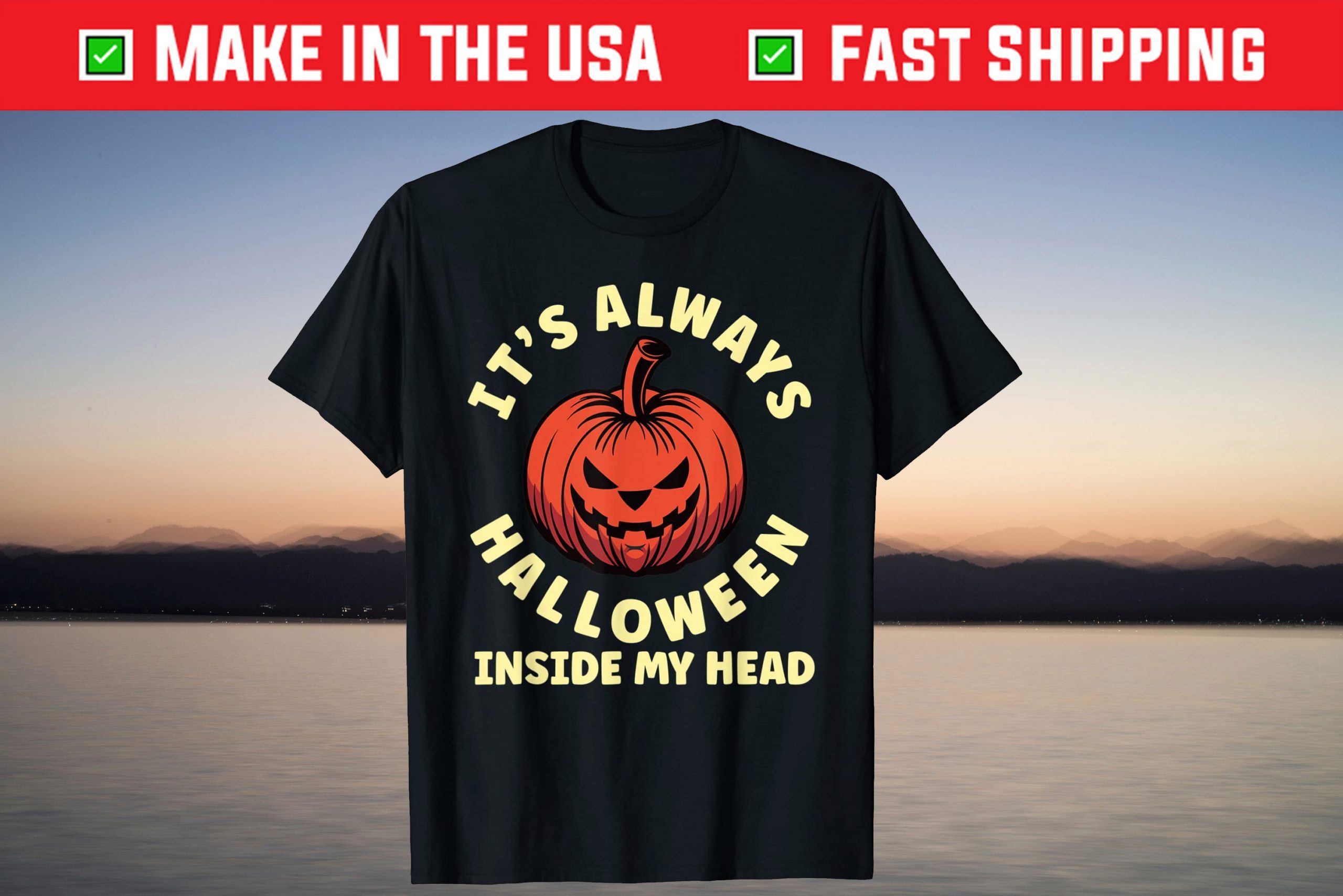 It’s Always Halloween Inside My Head T-Shirt It's Always Halloween Inside My Head T-Shirt
