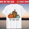 It's Fall Y'all Leopard Pumpkins Autumn Vibes Thanksgiving T-Shirt