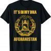It's In My DNA Afghanistan Proud Afghani Retro Vintage Flag Gift Shirt