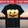 Jack O'Lantern Pumpkin Beer Mug Drinker Halloween Costume Gift Shirt