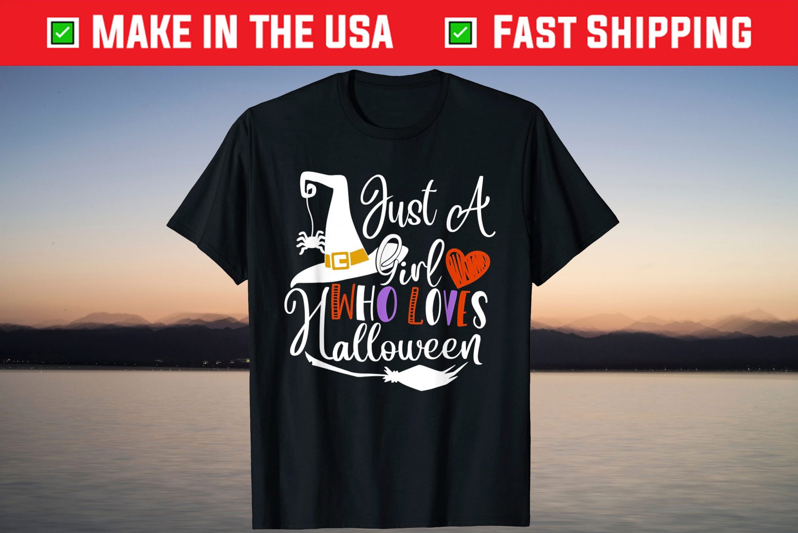 Just A Girl Who Loves Halloween Unisex Shirt Just A Girl Who Loves Halloween Unisex Shirt