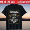 Legend September 2011 10th Birthday 10 Years Old Tee Shirt