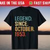 Legend Since October 1953 68th Birthday 68 Year Old Gift Shirt