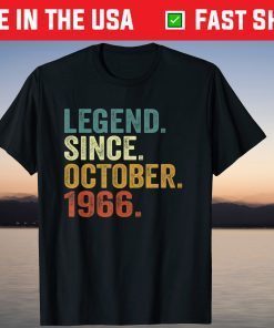 Legend Since October 1966 55th Birthday T-Shirt